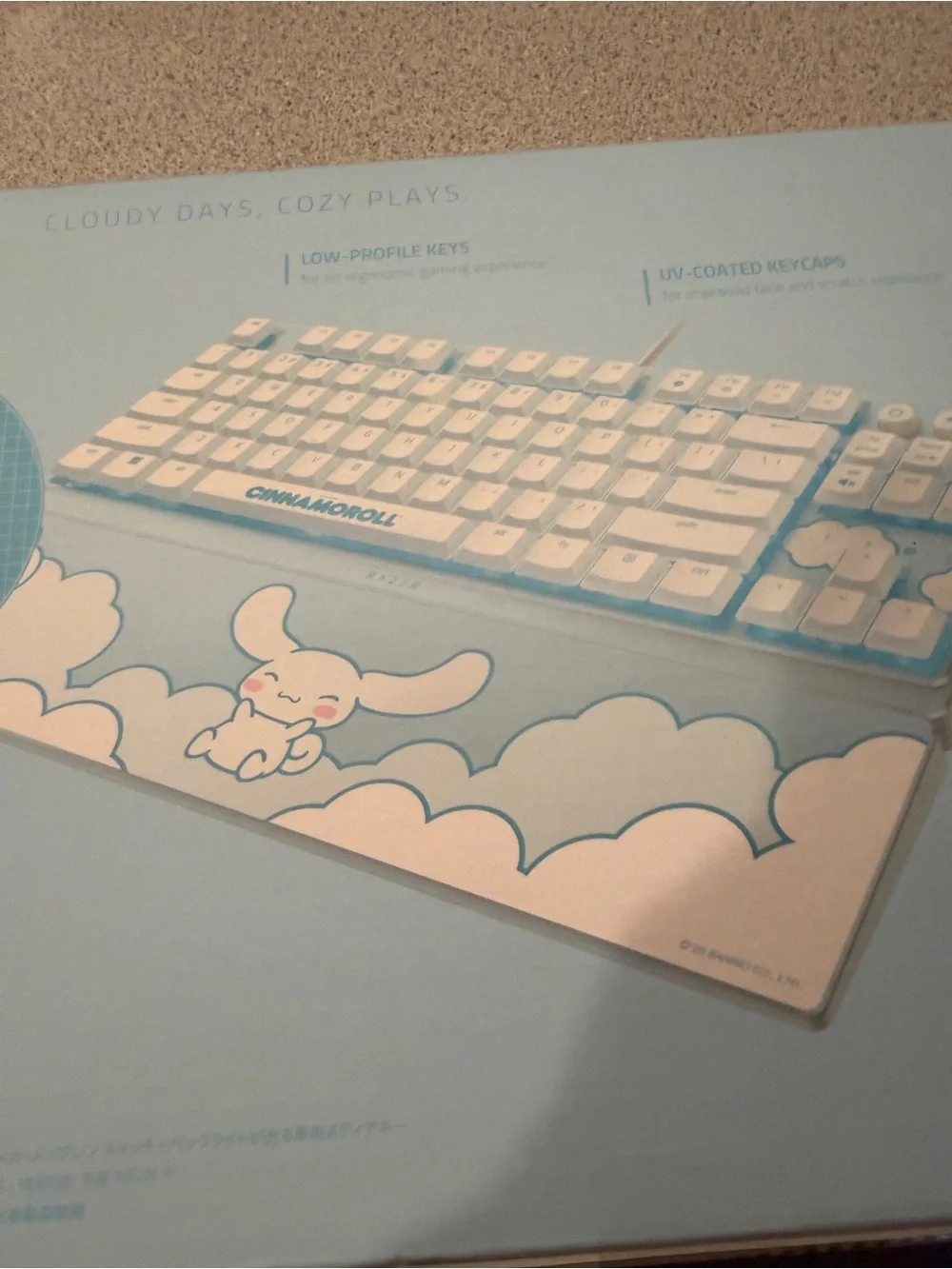 Razer Chroma RGB Ornata V3 Tenkeyless Cinnamoroll Hello Kitty Keyboard Backlit
